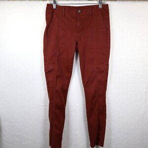 CAbi The Drifter Cargo Pants Sz 8 Corduroy Color Flame